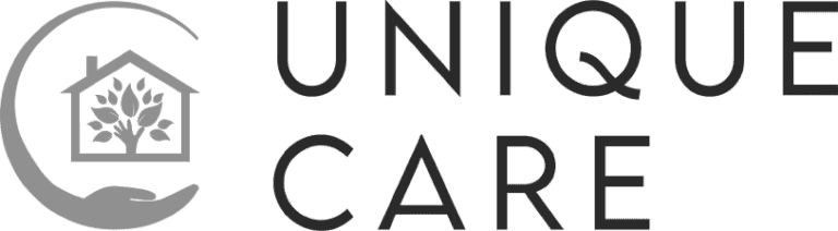 unique care logo transparent graustufen - Webdesign für Pflegedienste - Pleeg