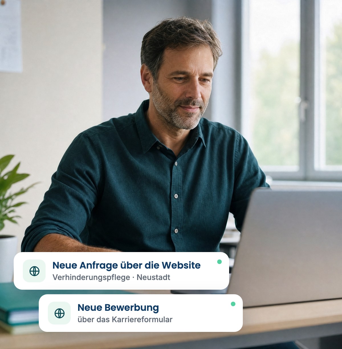 03 websites mit anfragen - Pleeg Startseite - Pleeg