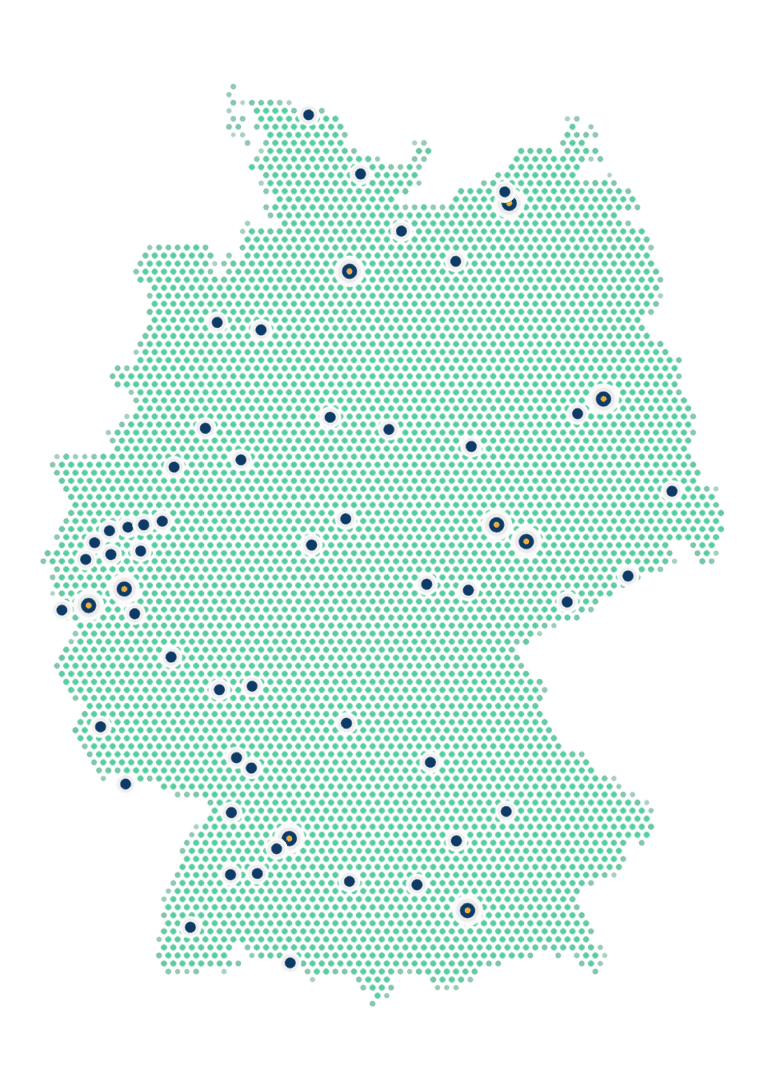 12 deutschlandkarte standorte - Personalberatung Pflege - Pleeg